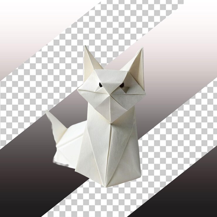 PSD animales de origami de papel