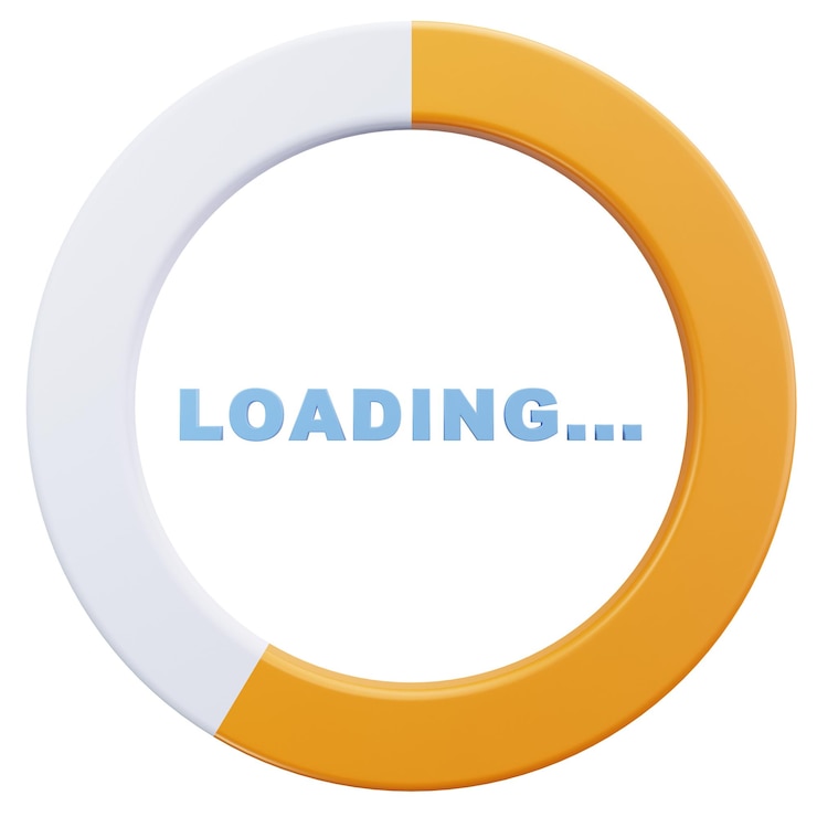 PSD animated circular loading icon