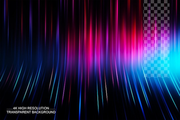 PSD animationstechnologie mit mehrfarbigem licht vertikal dynamische beleuchtung transparenter hintergrund