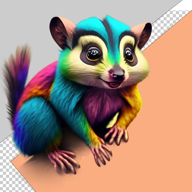 PSD des animaux mignons en 3d png