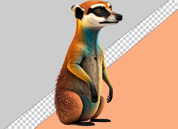 PSD des animaux mignons en 3d png