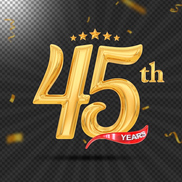 aniversário de 45 anos