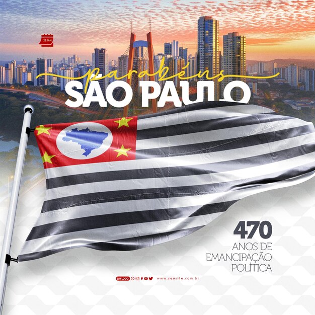 Aniversário de são paulo 470 anos de emancipação