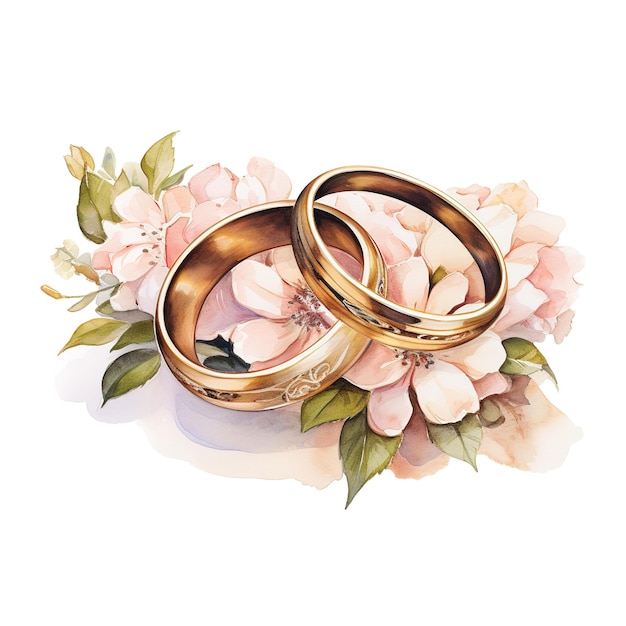 PSD l'anneau de mariage de la saint-valentin est un symbole éternel d'amour et d'engagement.