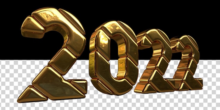 PSD año nuevo 2022.3d número