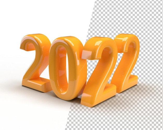 año nuevo 2022 texto 3d