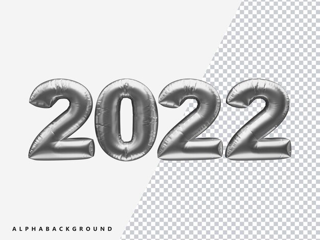 Año nuevo 2022 texto transparente