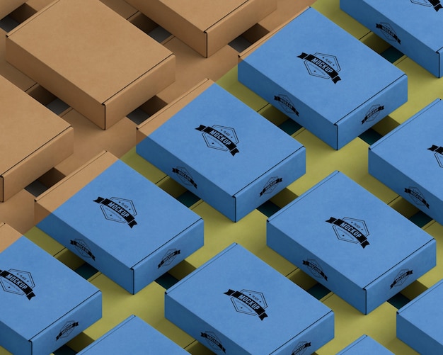 Anordnung der isometrischen Packungen mit hohem Winkel