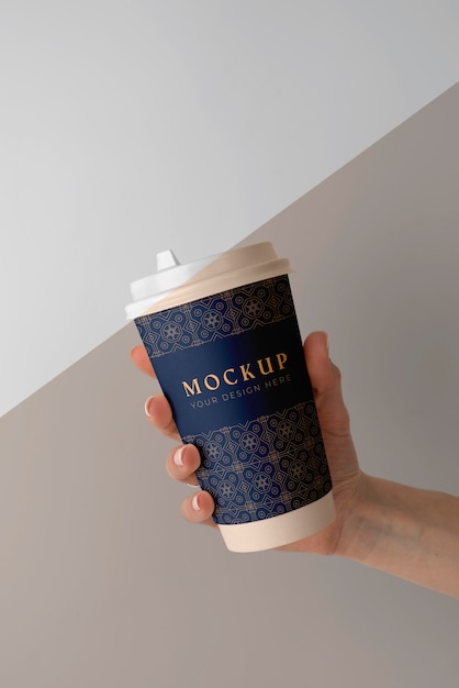 Anordnung des coffeeshop-element-mock-ups