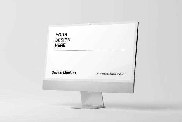 Anpassbare Hintergrund- und Objektfarbe Realistische 3D-Szene auf minimalistischem Hintergrund
