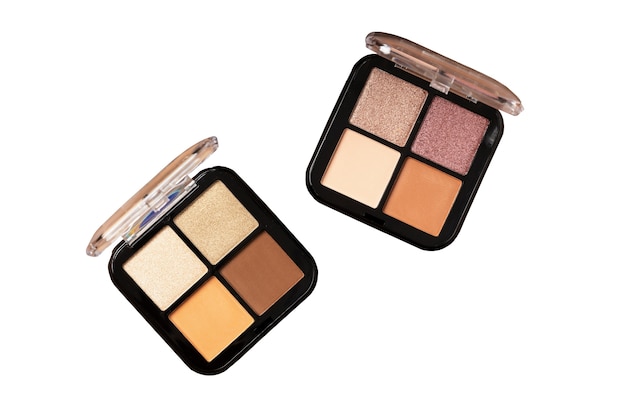 Ansicht der Lidschatten-Make-up-Palette