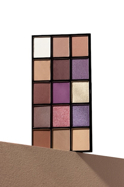 Ansicht der Lidschatten-Make-up-Palette