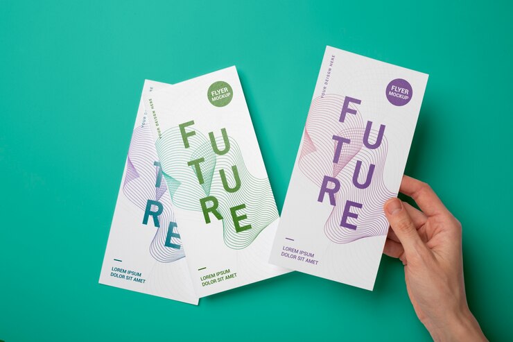 PSD ansicht des mock-up-designs für papierflieger