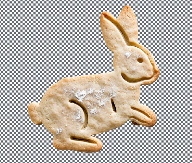 Ansprechender Bunny-förmiger Cookie-Cutter, isoliert auf durchsichtigem Hintergrund