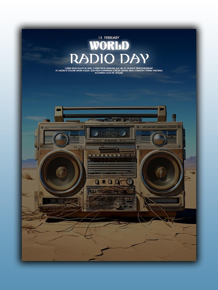 PSD antecedentes antiguos del día mundial de la radio