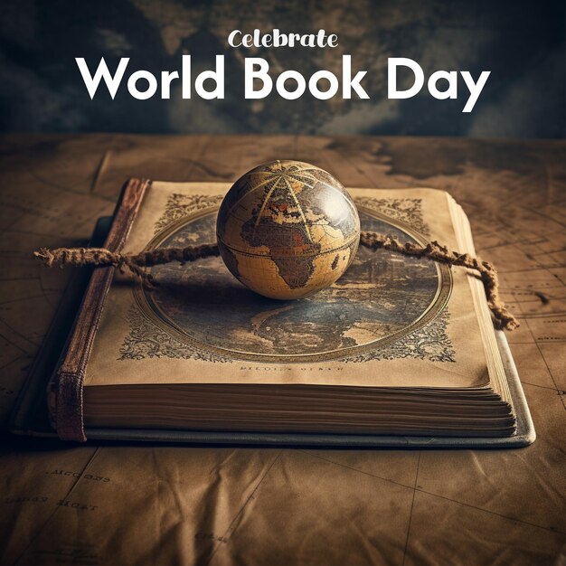 Antecedentes de la celebración del día mundial del libro plantilla de publicación en las redes sociales