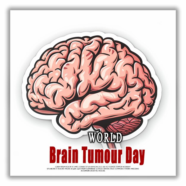 PSD antecedentes del día mundial del tumor cerebral