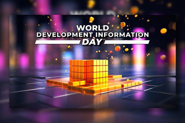 PSD antecedentes do dia mundial da informação sobre o desenvolvimento