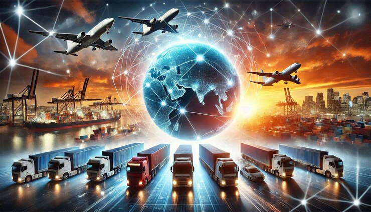 PSD antecedentes de importación y exportación de logística empresarial global