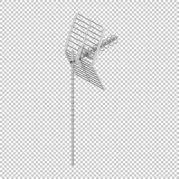 Antena satelital isométrica
