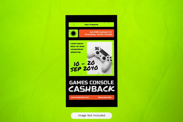 PSD anti black design video games cashback historia de las redes sociales