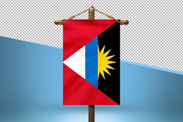 PSD antígua e barbuda hang design background