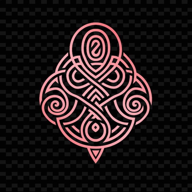 PSD antiguo emblema del clan druida celta con nudos y espirales f diseños vectoriales tribales creativos