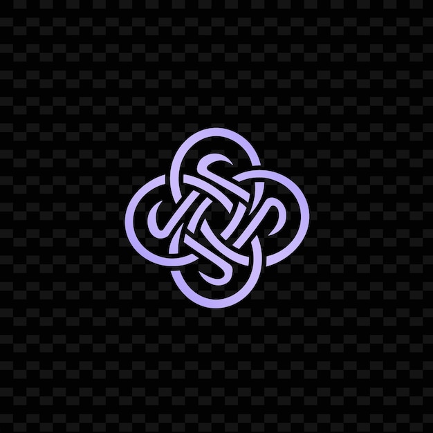 Antiguo logotipo del clan celta con nudos y espirales para la decoración Diseños vectoriales tribales creativos