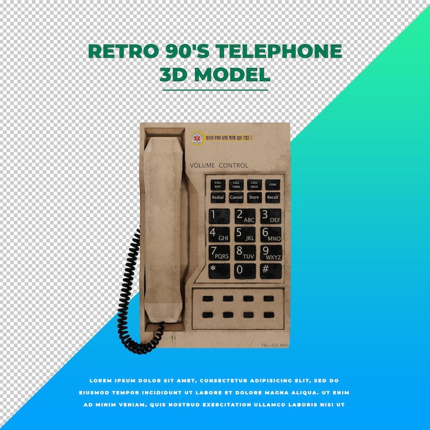 Antiker Kerzenständer Retro-Stil Vintage 90er Telefon
