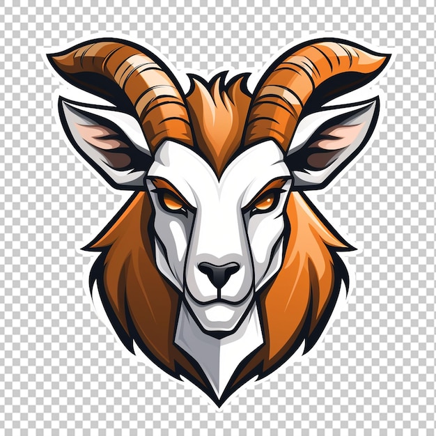PSD antilope-maskottchen-logo