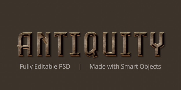 Antiquity Text Style Effect