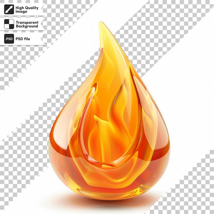 PSD un anuncio de una bola de fuego que dice "fuego"
