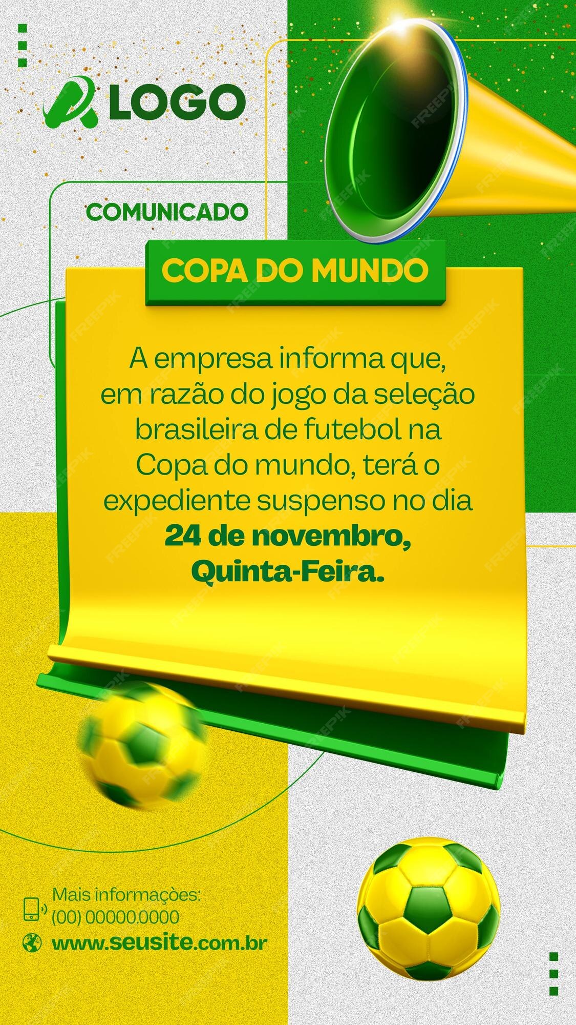 Email marketing Interno - Convite para jogos da copa