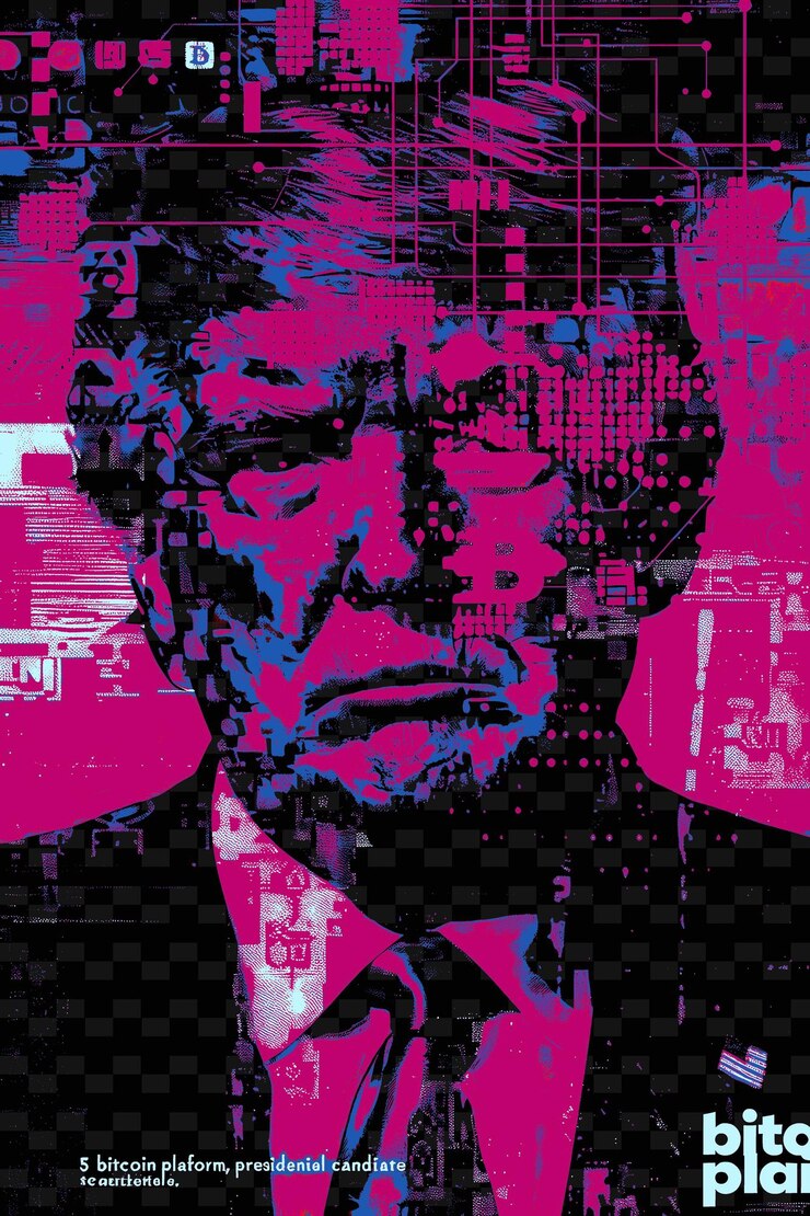 PSD anuncio de televisión para una campaña electoral de los candidatos presidenciales bitco flat illustration