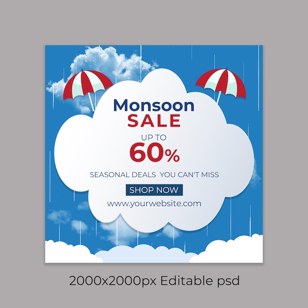 Anuncio de venta de monzones