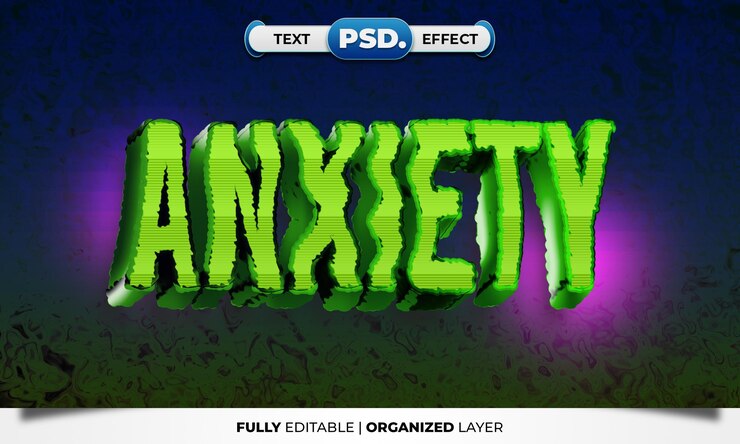 PSD anxiety text effect