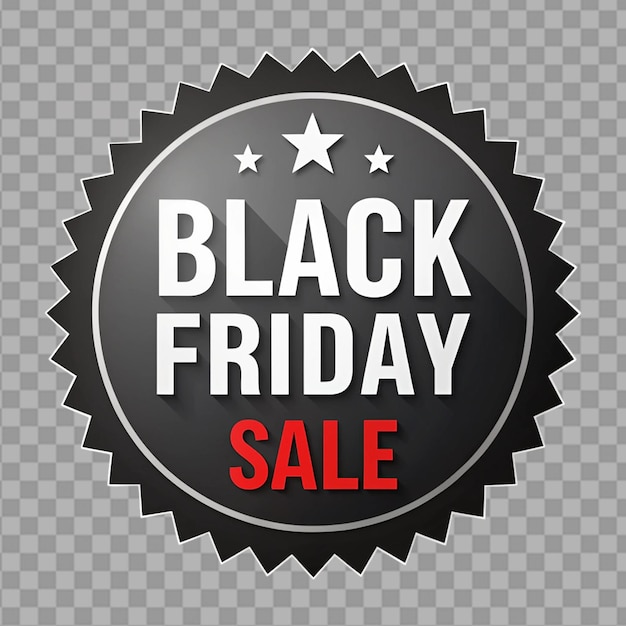 Anzeigetext der Black-Friday-Verkäufe, isoliert auf durchsichtigem Hintergrund