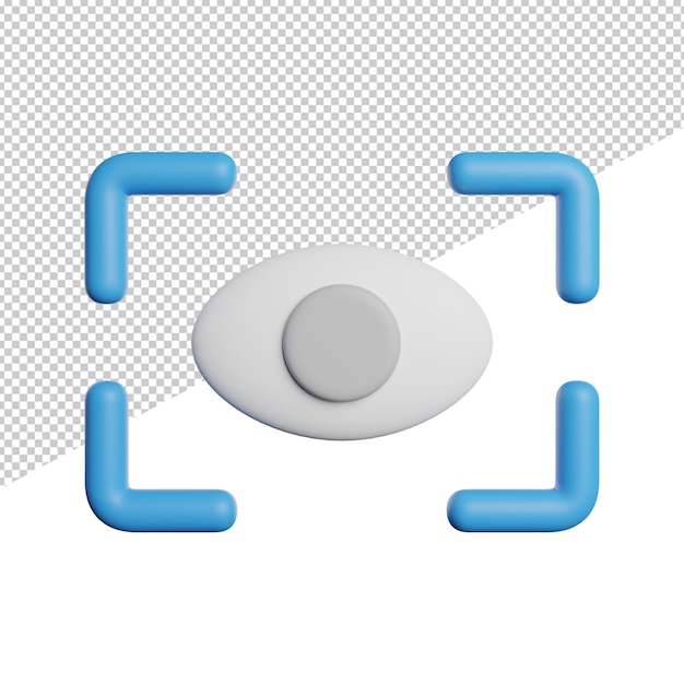 Aperçu De L'image Signe Vue De Face Rendu 3d Icône Illustration Sur Fond Transparent