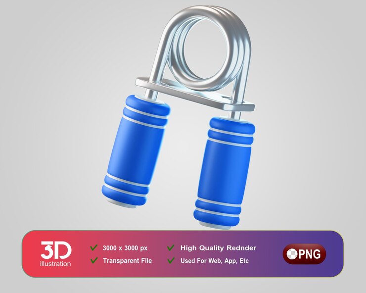 PSD aperto de mão de ícones 3d de fitness e academia