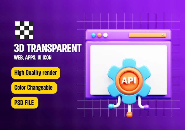 API de conception et de développement d'icônes 3D