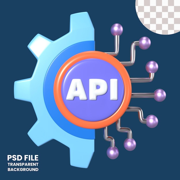 API delle icone di illustrazione 3D