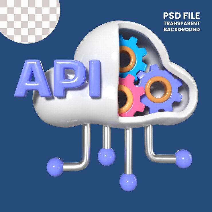 PSD api de íconos de ilustraciones 3d