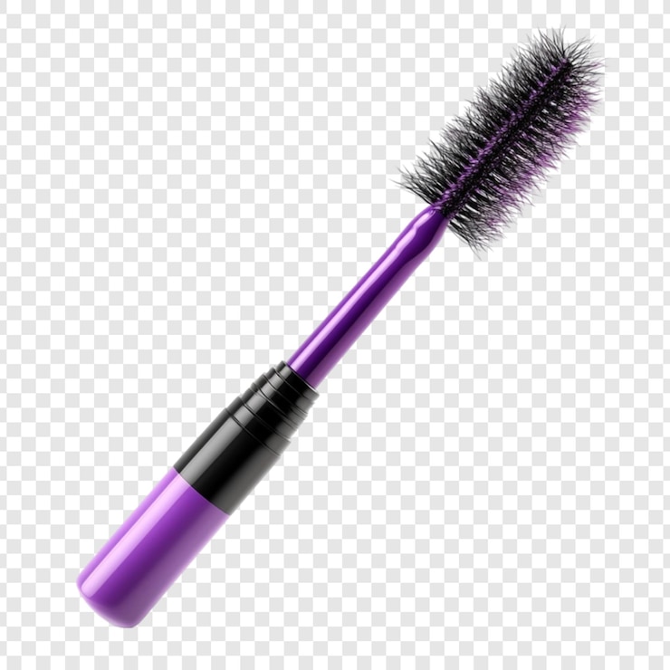 PSD aplicación de maquillaje para productos de belleza purple mascara wand