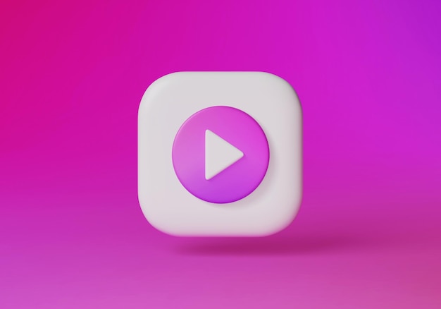aplicación de reproductor de películas icono 3D