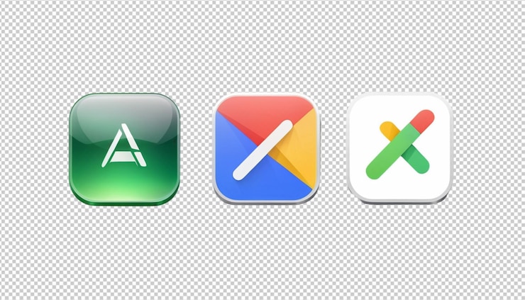 PSD app store de apple google play store botones de descarga de aplicaciones de microsoft en un fondo transparente botones de carga para su sitio web png