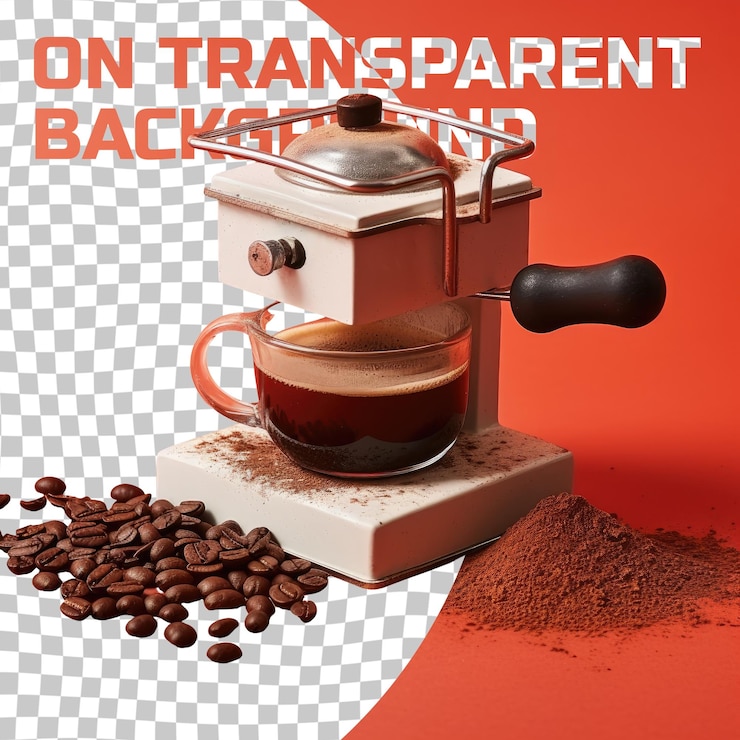 PSD apparecchio da cucina con caffè liquido in serbatoio piccolo apparecchio metallico