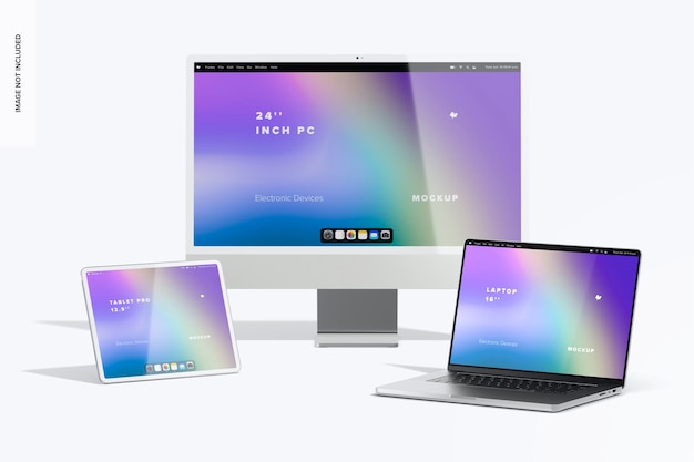 PSD apple-mockup für mehrere geräte