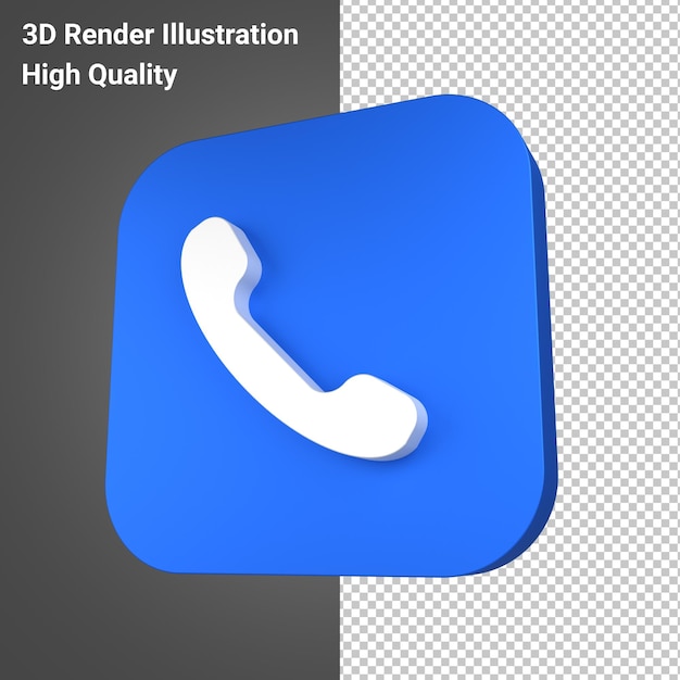 Apple-telefonsymbol im 3d-rendering