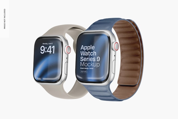 Apple Watch Series 9 Mockup vista a destra