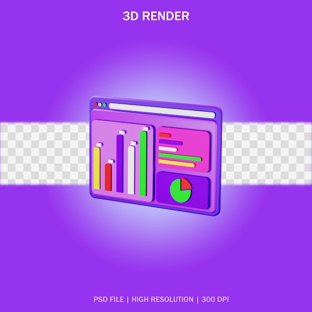 Application analytique avec fond transparent en conception 3d